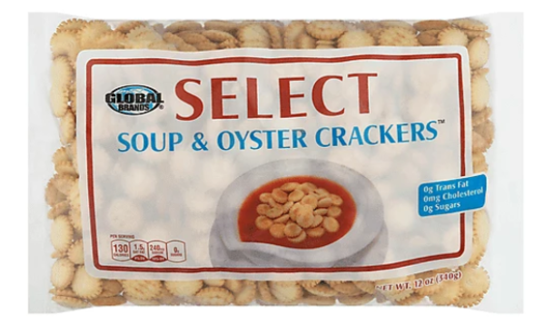 GLOBAL Brands Select 'Soup & Oyster' Crackers 340 gr Import USA